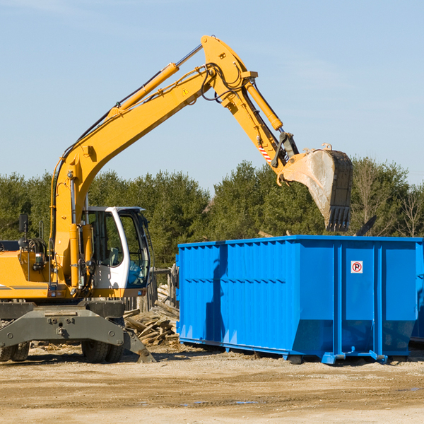 are there any restrictions on where a residential dumpster can be placed in Blucksberg Mountain South Dakota